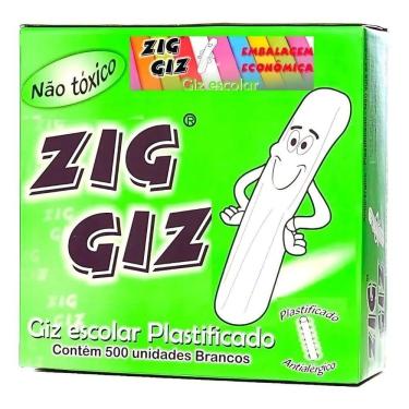 Imagem de Giz Plastificado Lousa Branco Para Quadro Negro Caixa 500 Un