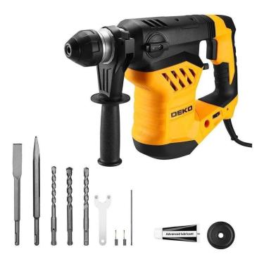 Imagem de 5X Martelete Eletropneumático Deko Dkrh32Ld16 Preto E Amarel