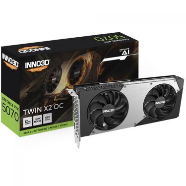 Imagem de Gpu INNO3D Geforce RTX 5070 TWIN X2 OC 12GB 192BITS GDDR7 N50702-12D7X-195064N