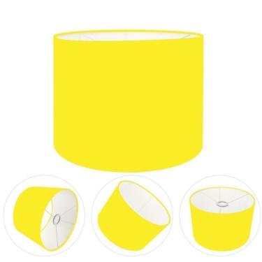 Imagem de Cúpula Abajur Cilíndrica Cp-7011 ø30x21cm Amarelo