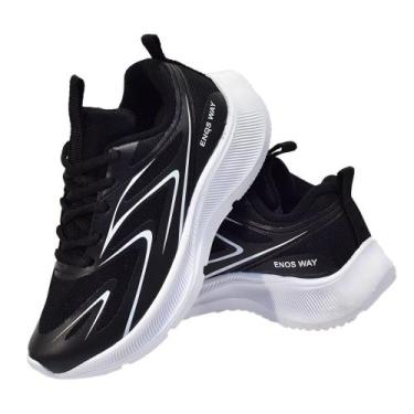 Imagem de tenis Enos Way infantil kids 26ao33 confort lançamento, Preto, 28