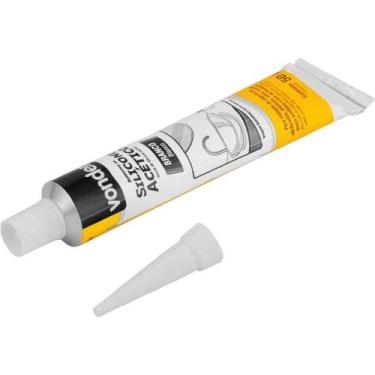 Imagem de Borracha Silicone Branco 50G Acético Tubete Vonder