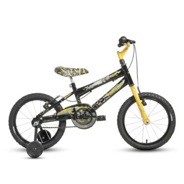 Imagem de Bicicleta Infantil Masculino Aro 16 Homem Morcego Preta Menino Alumínio Husky com Rodinhas