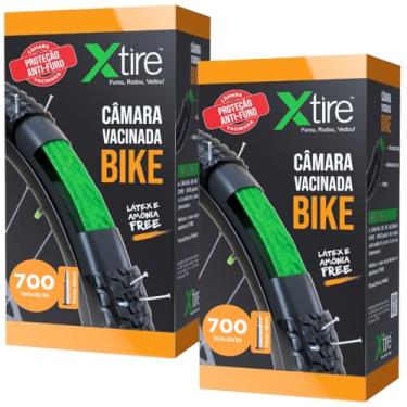 Imagem de Câmara de Ar Bike 700 Com Selante de Pneu Xtire Vacina de Pneu Para Bicicleta Válvula Presta 48mm
