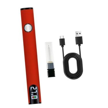 Imagem de Esquirla Kit de ferro de solda sem fio, caneta de solda com temperatura ajustável, bateria recarregável USB de 650 mAh, caneta para reparo de circuitos, Vermelho