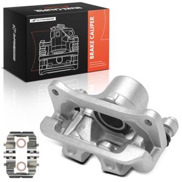 Imagem de A-Premium Conjunto de pinça de freio a disco com suporte compatível com Hyundai Genesis 2012-2016 Genesis G80 2017-2018 Kia K900 2016-2017 passageiro traseiro direito