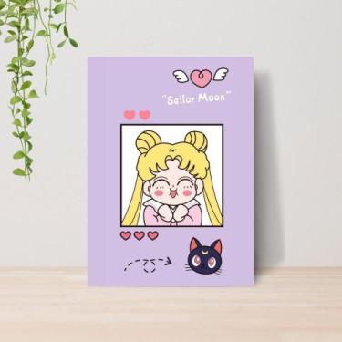Imagem de Quadro Sailor Moon Anime A4  Placa MDF 002 - Lomi Art