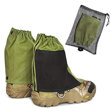 Imagem de Polainas ultraleves impermeáveis para botas de neve para caminhadas, caça, corrida, tecido antirasgo, cinto de TPU para o peito do pé, gancho de cadarço de metal para esportes ao ar livre