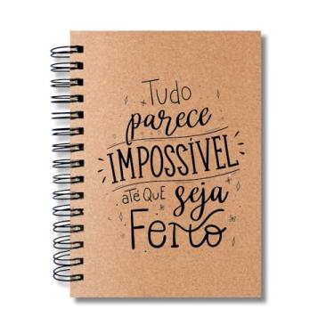 Imagem de Caderno Sem Pautas Capa Dura 200 Fls 400 Pág A5 Impossível