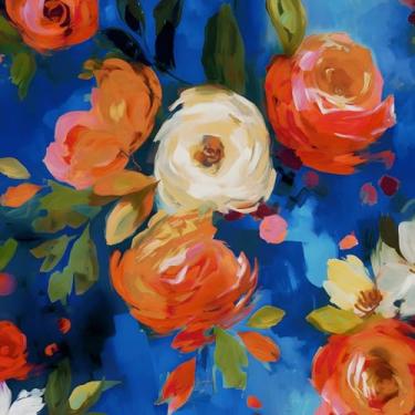 Imagem de BOKEBEVE Papel de parede aquarela azul descasque e cole papel de contato colorido brilhante papel de parede amigável para locatário para decoração de parede armário prateleira forro backslpash