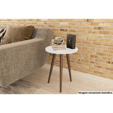 Imagem de Mesa Lateral p/ Sala RT3144 Branco - Movelbento