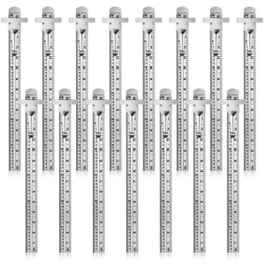 Imagem de Régua de bolso Frienda de aço inoxidável de 15 cm/6 polegadas 20 peças