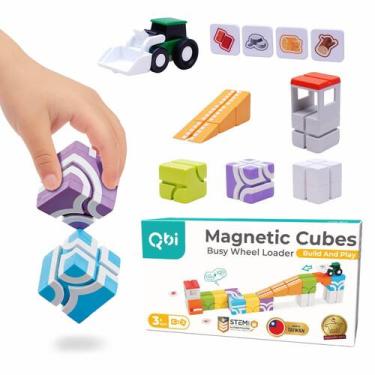 Imagem de Blocos magnéticos QBI Busy Wheel Loader 21 peças de mais de 3 anos