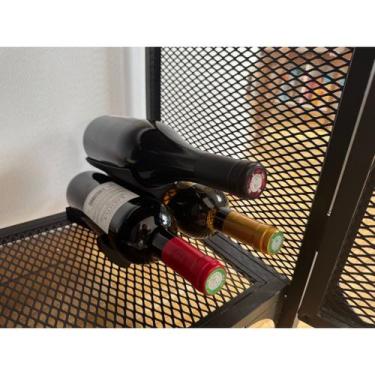 Imagem de Suporte Aparador de Vinhos para 3 Garrafas Decoração - Cria 3D