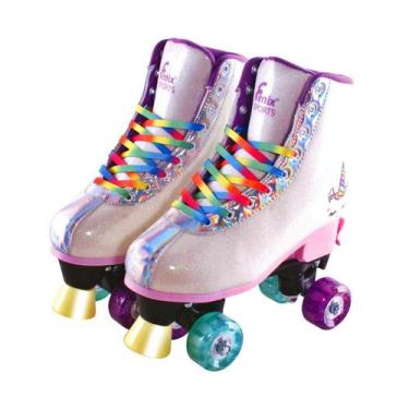 Imagem de Patins Quad Roller Skate Ajustável Com Luz Unicórnio - Fenix - Fênix, 