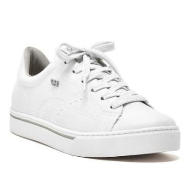 Imagem de Tênis Via Marte Feminino Baunilha Branco e Preto Ref:016-008-Feminino