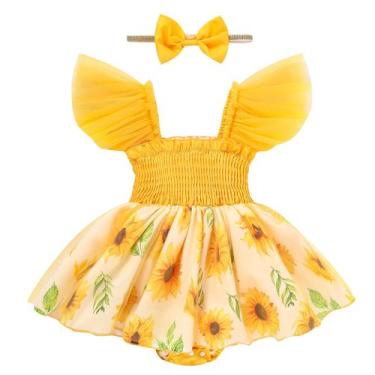 Imagem de Macacão de tule sem mangas para bebês, de 12 a 18 m, sem mangas - TITK