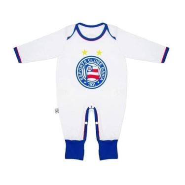 Imagem de Macacão Bebê Bahia Manga Longa Oficial