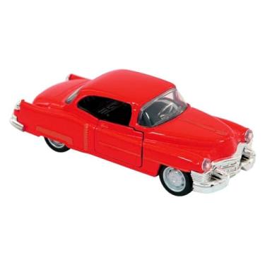 Imagem de Miniatura Carrinho Antigo de Metal Cadillac Vermelho 1953