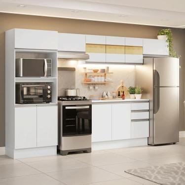 Imagem de Armário De Cozinha Completa 100% MDF 310 Cm Smart 01 Branco