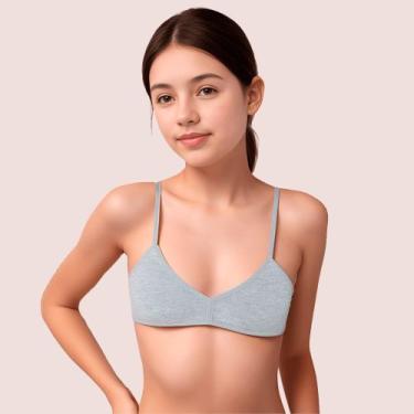 Imagem de Sutiã Menina Bojo Removível Conforto e Liberdade - Loba, Mescla, 14