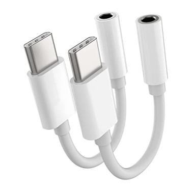 Imagem de Para iPhone 15 Pro Max Plus Dongle (pacote com 2) USB-C para divisor de conector de 3,5 mm DAC cabo adaptador de fone de ouvido compatível com Samsung Galaxy para Apple para iPad 10、Air4/5、Mini6、Pro