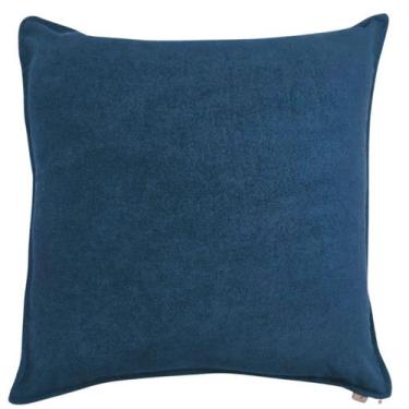 Imagem de CAPA DE ALMOFADA BOUCLE AZUL MARINHO 43X43cm - CIA DAS ALMOFADAS