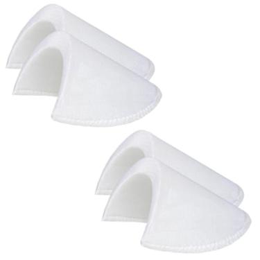Imagem de 2 pares de ombreiras de espuma de costura espessura 2 cm / 0,78 polegadas branco