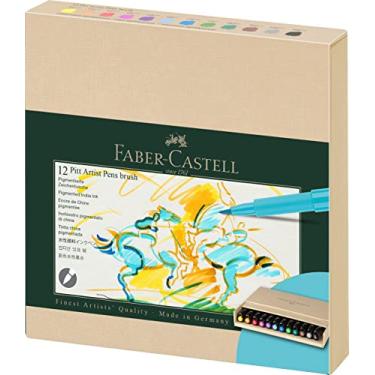 Imagem de Faber-Castell PITT Artist Pen Brush India Ink Pen - Studio Box of 12