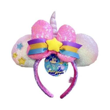 Imagem de Tiara De Orelhas Do Mickey Mouse Da Disney Para Meninas Com Lantejoula