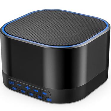 Imagem de Magicteam Máquina de som com 20 sons naturais sem loop, função de memória calmante, 32 níveis de volume, alimentado por AC ou USB e terapia com temporizador de sono para bebês crianças e adultos