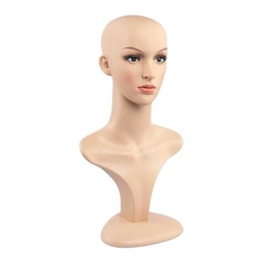 Imagem de predolo Cabeça de manequim feminina realista com maquiagem para barbeiro, acessórios de beleza, Style a