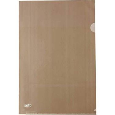 Imagem de Pasta L A4 Delloplast 10 Unidades Fumê