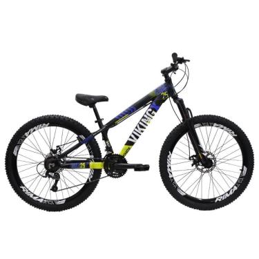 Imagem de Bicicleta Aro 26 Bike Vikingx Freeride 21v Freio A Disco Preto Amare