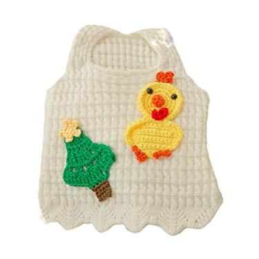 Imagem de Cavaco De Cachorro Pullover De Cachorro Autumn E Winter Dog Cartoon Tricotado Com Suéter De Suspensório De Gato Fofo Gato Malha De Calça De Caldo De Calça De Gato De Cachorro Caso De