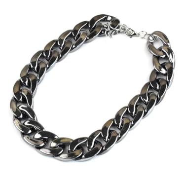 Imagem de Colar decorativo de corrente grossa para filhotes: coleira gargantilha para animais de estimação de treinamento cachorro engraçado pequeno médio grande