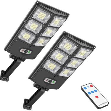 Imagem de Holofotes solares GORLDE 150W 8000LM com 2 unidades remotas