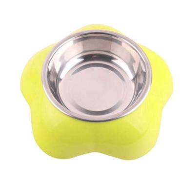 Imagem de Ração para cães de estimação Suprimentos para animais de estimação Pratos de alimentação de aço inoxidável Água antiderrapante para alimentador de cachorros e filhotes