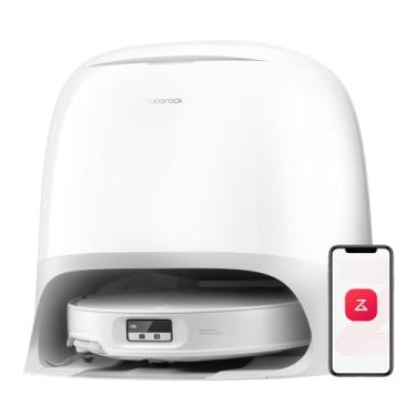 Imagem de roborock Aspirador de pó e esfregão Qrevo CurvX, sucção de 22.000Pa, ultrafino, sistema duplo antiembaraço, reconhecimento de obstáculos de IA reativa, chassi AdaptiLift, lavagem e secagem automática