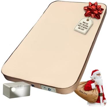 Imagem de Oaktiv WanderMate – Almofada de dormir autoinflável para acampamento – Colchão inflável de acampamento de tamanho duplo para carro, mochila e barraca – Espuma viscoelástica durável de 10 cm e suporte