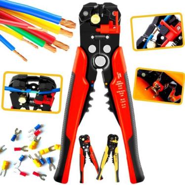 Imagem de Alicate Crimpador Desencapador Descacador de Fios Uso Profissional Ele