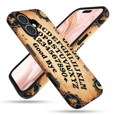 Imagem de FGDRFGRW Capa projetada para iPhone 17, 2 camadas TPU + PC, capa protetora à prova de choque – Ouija Board