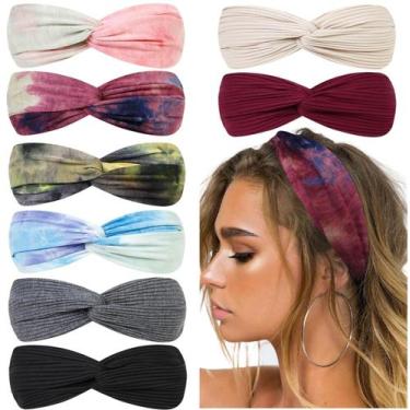 Imagem de Bandanas Huachi Boho Tie Dye para mulheres, acessório de verão