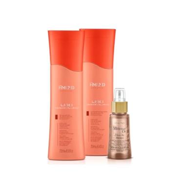 Imagem de Amend Expertise Liso Descomplicado Shampoo 250ml + Condicionador 250ml + Millenar Oil Monói 60ml