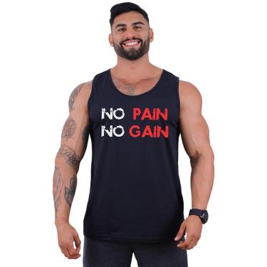 Imagem de Regata Clássica MXD Conceito No Pain No Gain Masculina-Masculino