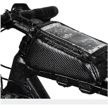 Imagem de Bolsa Celular Bicicleta Tecido Impermeável Compatível Até 7 top premium