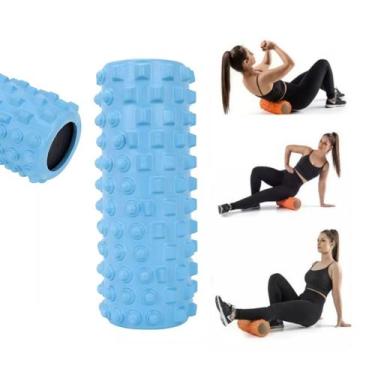 Imagem de Rolo de Massagem Foam Roller Liberação Miofacial Azul - Ahead Sports