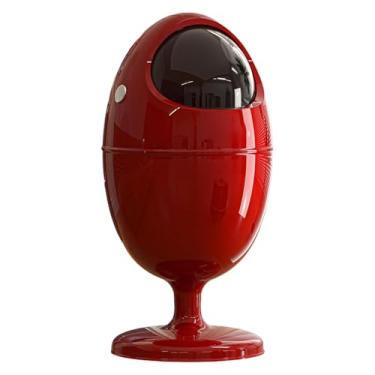 Imagem de SiaBiced Lixeira multifuncional de 22 litros, e ideal para uso doméstico, incluindo escritório, cozinha, casa, banheiro e quarto, Vermelho