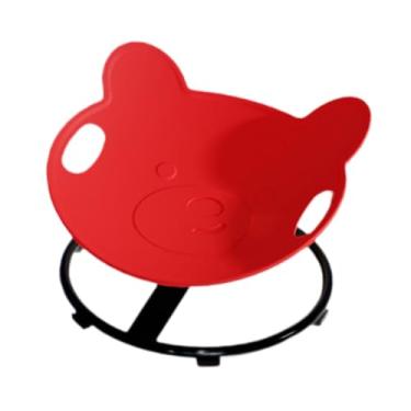 Imagem de FytStycale Cadeira Giratória Infantil, Assento Giratório Portátil para Treinamento de Coordenação E Sensorial, Antiderrapante, Ideal para Presente, Vermelho, Tamanho real