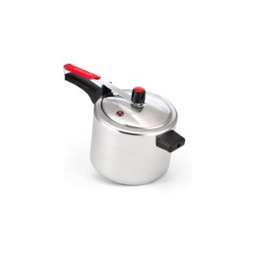 Imagem de Panela de Pressão Polida Classic, 4,5 Litros, Liga de Alumínio, com Válvula de Segurança, 20x20x30 cm